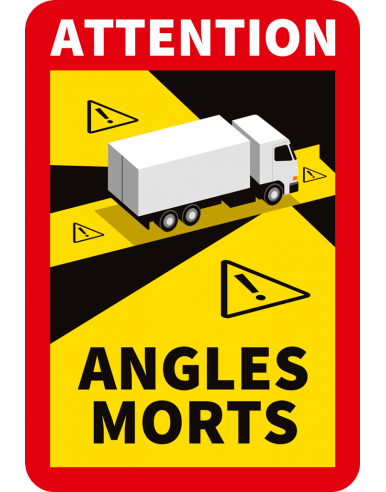 Adhésif signalisation des angles morts - Camions