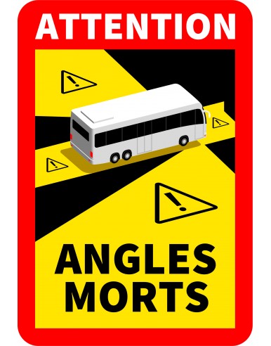 Adhésif signalisation des angles morts - Bus